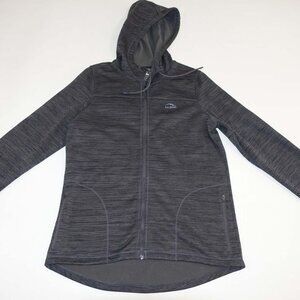 L.L. Bean Women's Full Zip Hoodie Sweatshirt Small Long Sleeves Charcoal Gray S
